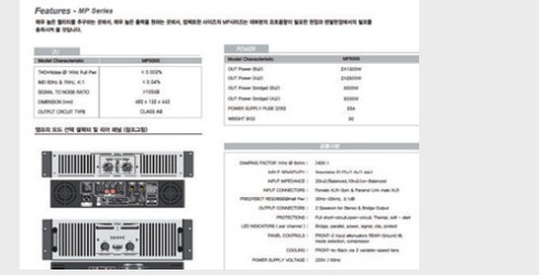 AMP MP5000 Detail